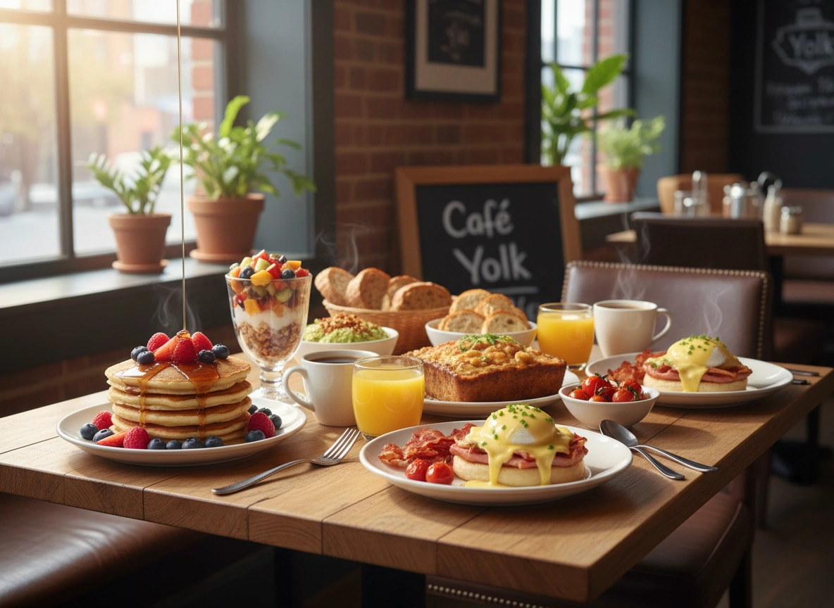 From Sweet to Savory: Exploring Café Yolk’s Breakfast and Brunch Menu