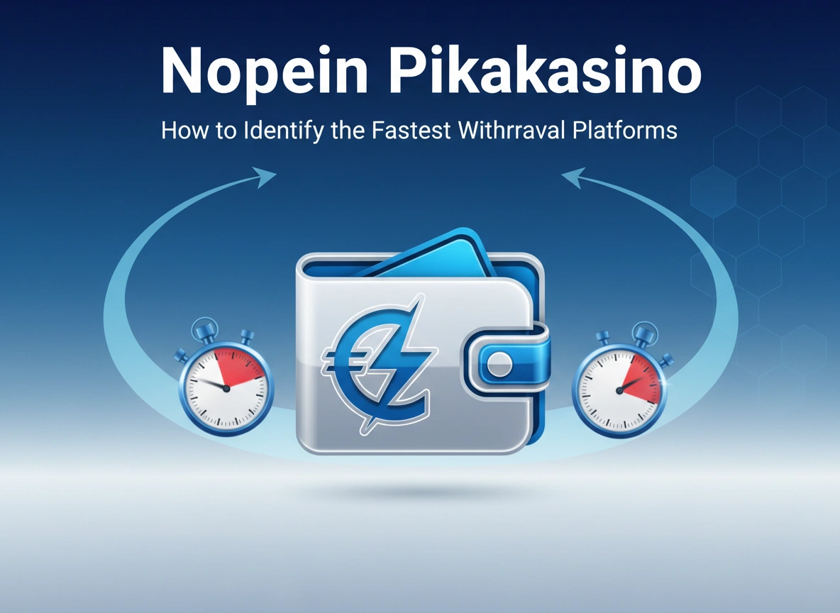 Nopein Pikakasino: How to Identify the Fastest Withdrawal Platforms