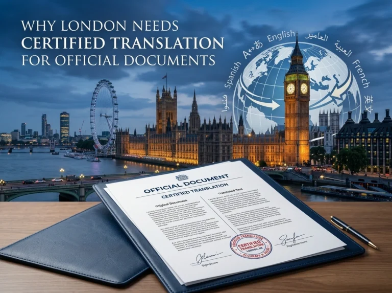 Why London Needs Certified Document Translations