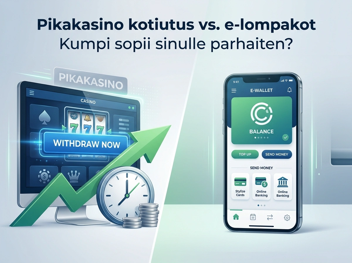 Pikakasino kotiutus vs. e-lompakot: Kumpi sopii sinulle parhaiten?