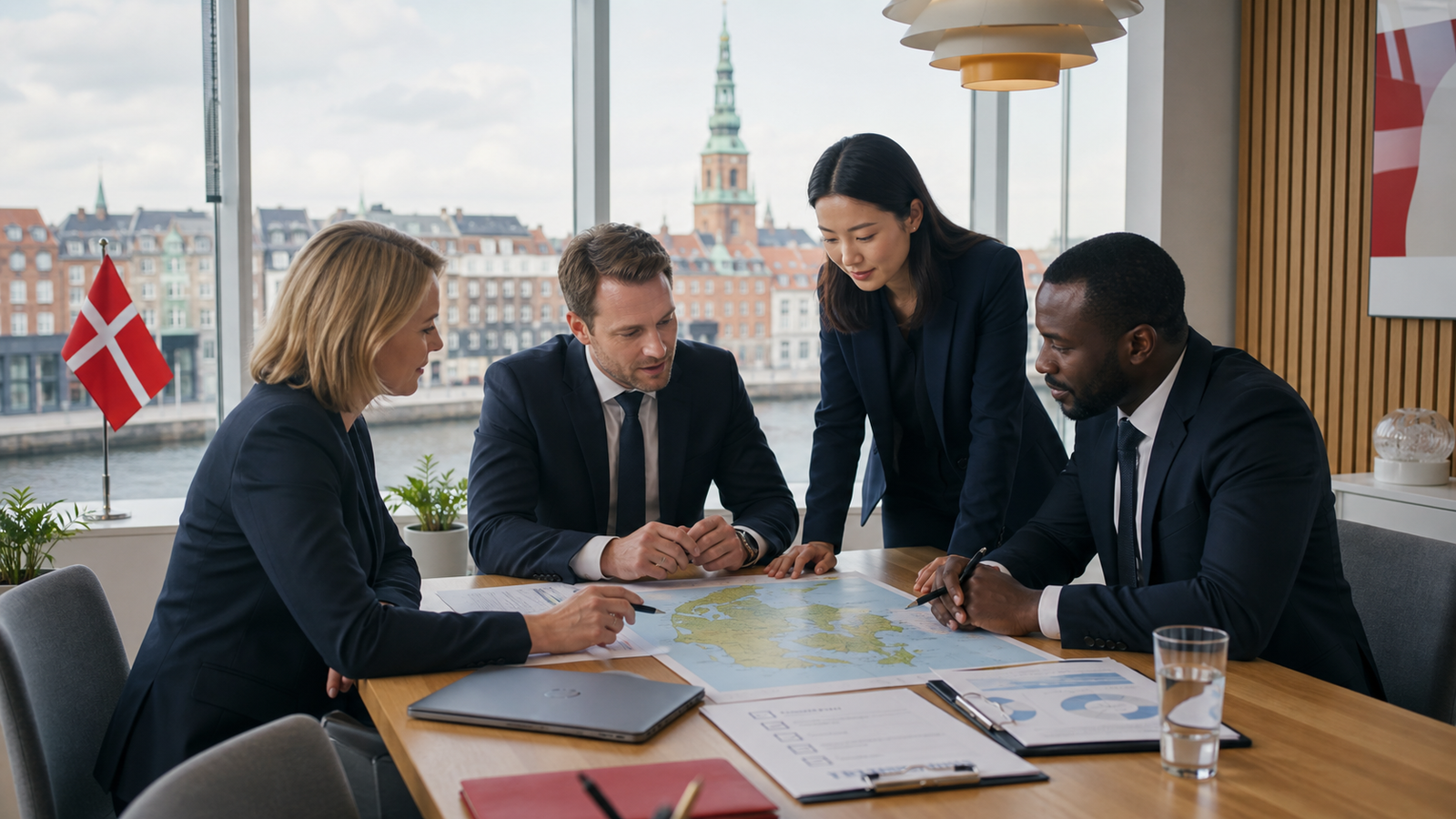 International executives planning a structured market entry into Denmark